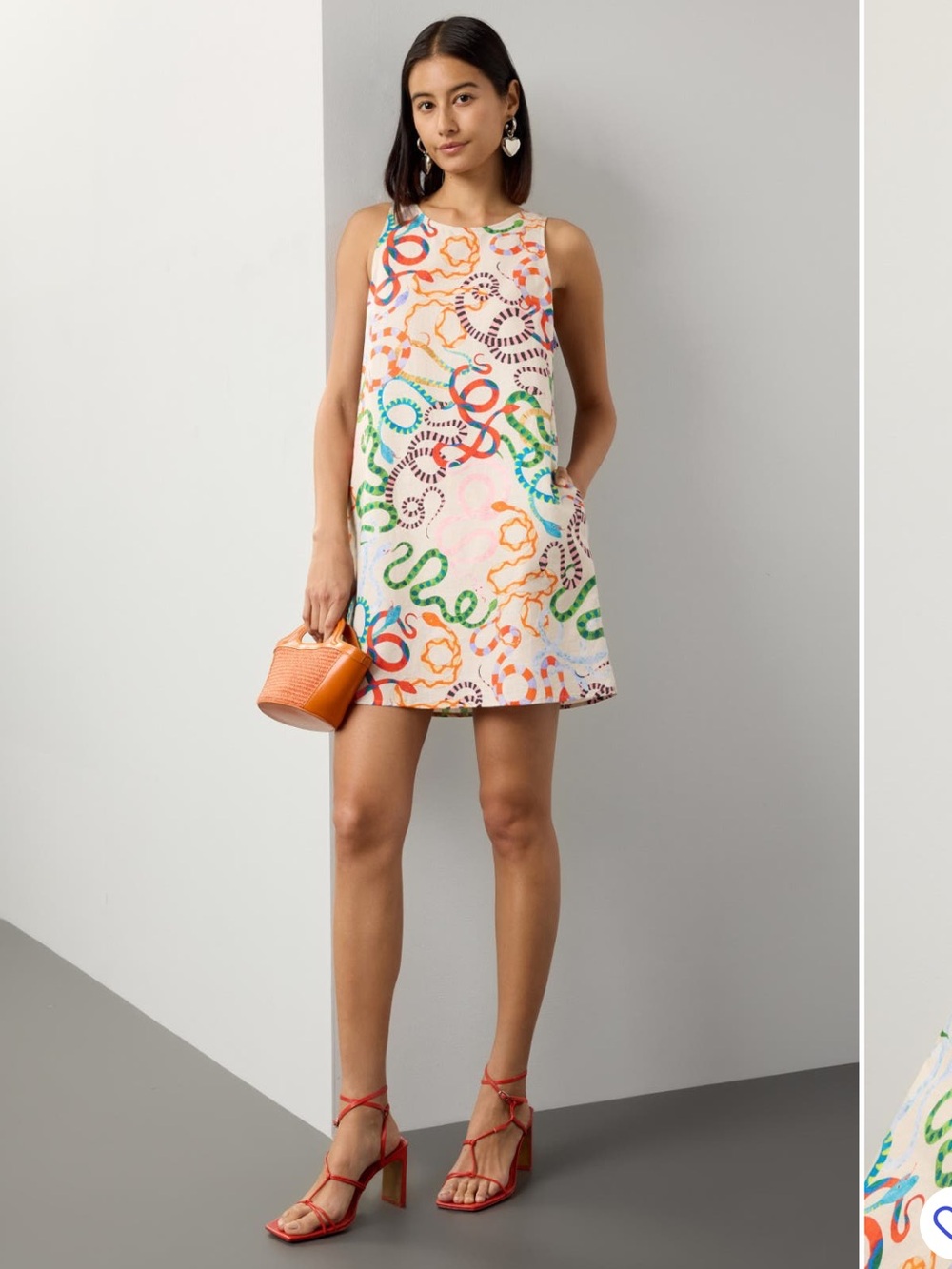 Rachel Antonoff Snake Lola Shift Mini Dress